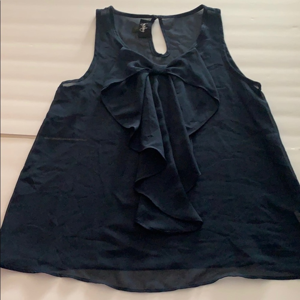 By & By Bow Flowy Top